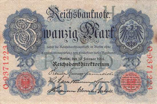 20 Mark 1914 ro.47b H/O